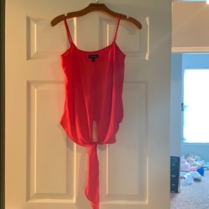 Bebe tie at the bottom top